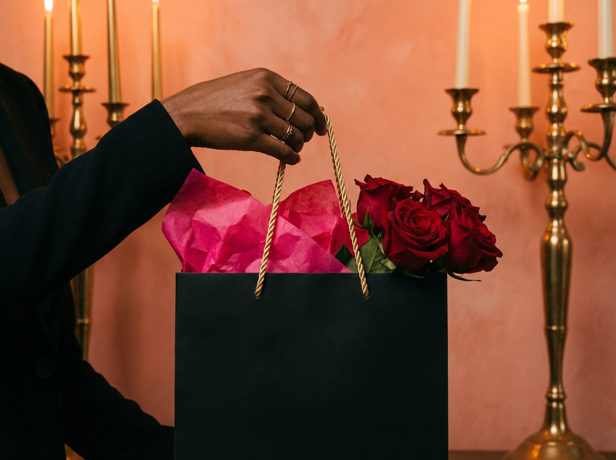 The Bloom Room LA luxury rose bag