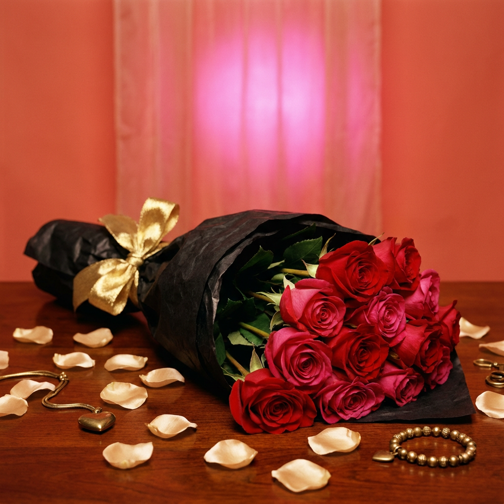 Valentine's Day luxury roses Los Angeles