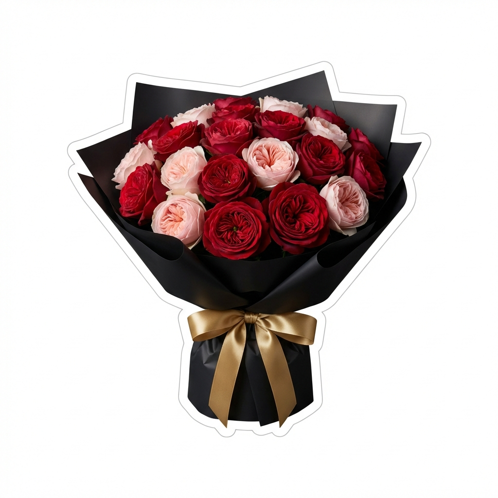 luxury black gold bouquet