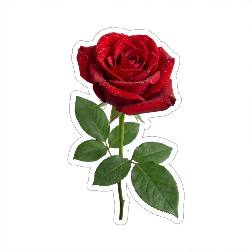 single red rose